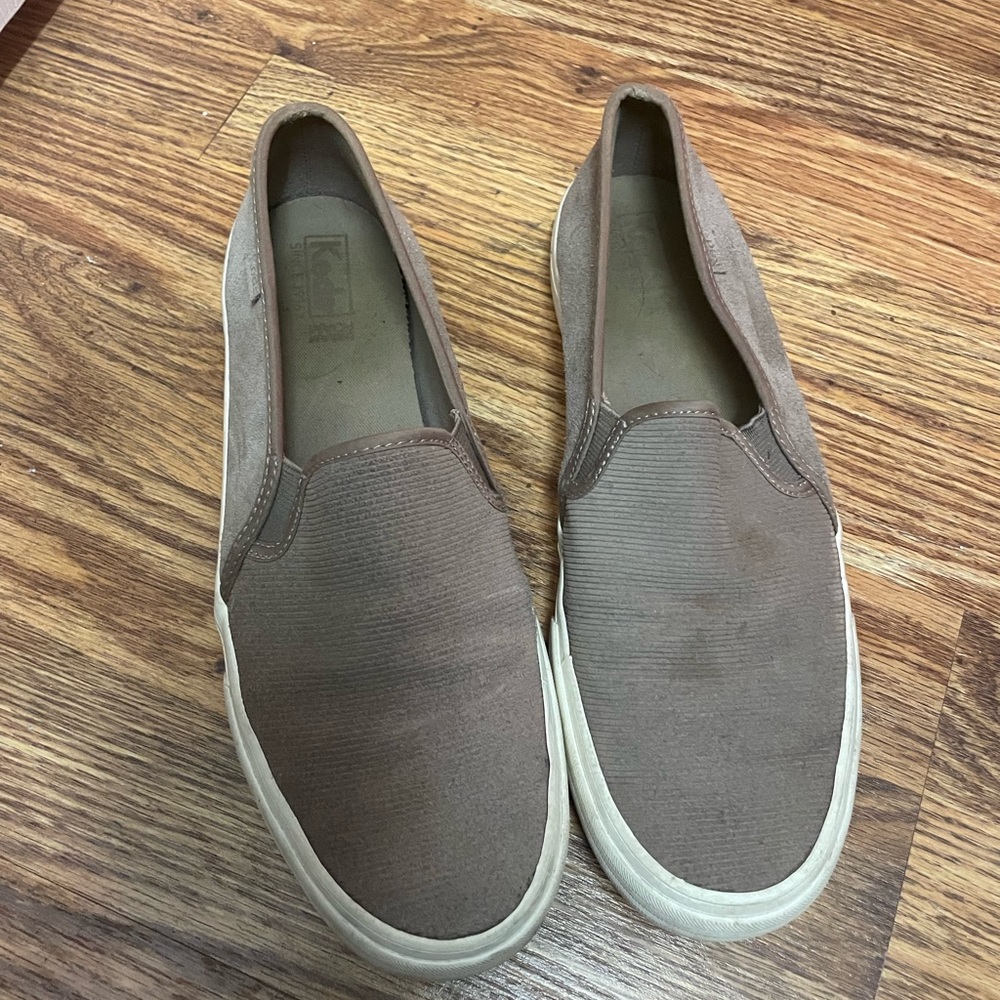 Gray Suede Slip On Keds Sneakers